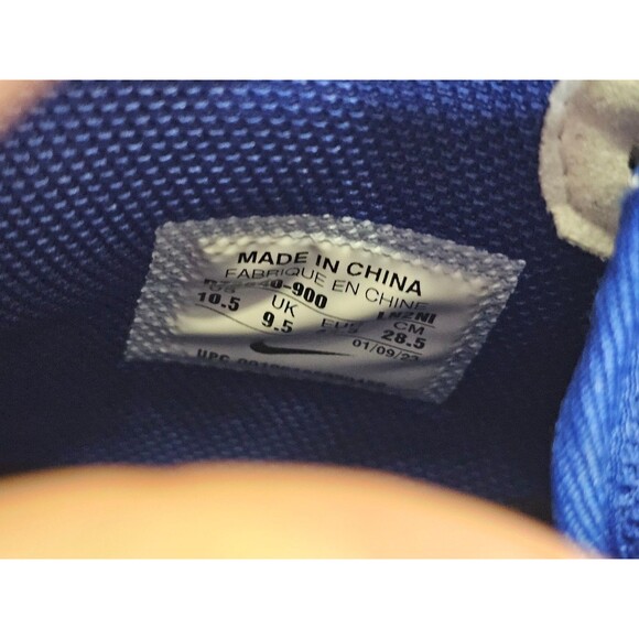 ALK Men's 10.5 Nike Air Force 1 High Royal Blue Inverse Full Canvas Sneakers EUC - Picture 7 of 10